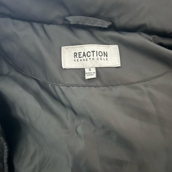 Kenneth Cole Reaction Jackets & Coats | Faux-Fur-Trim Down Chevron Puffer Coat - Picture 4 of 4